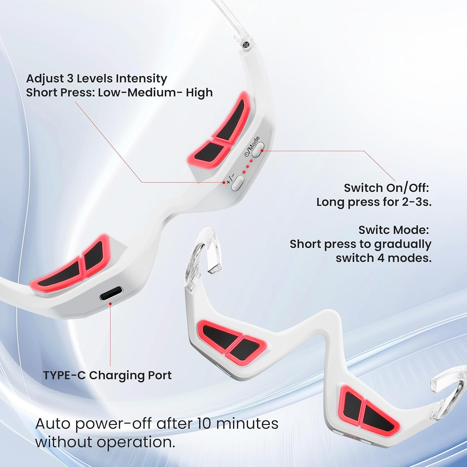 Lumylo Red Light Therapy Massage Glasses For Eyebags