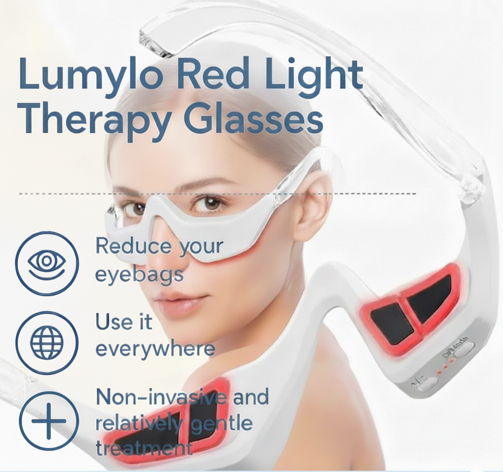 Lumylo Under Eye Red Light Therapy Massage Glasses